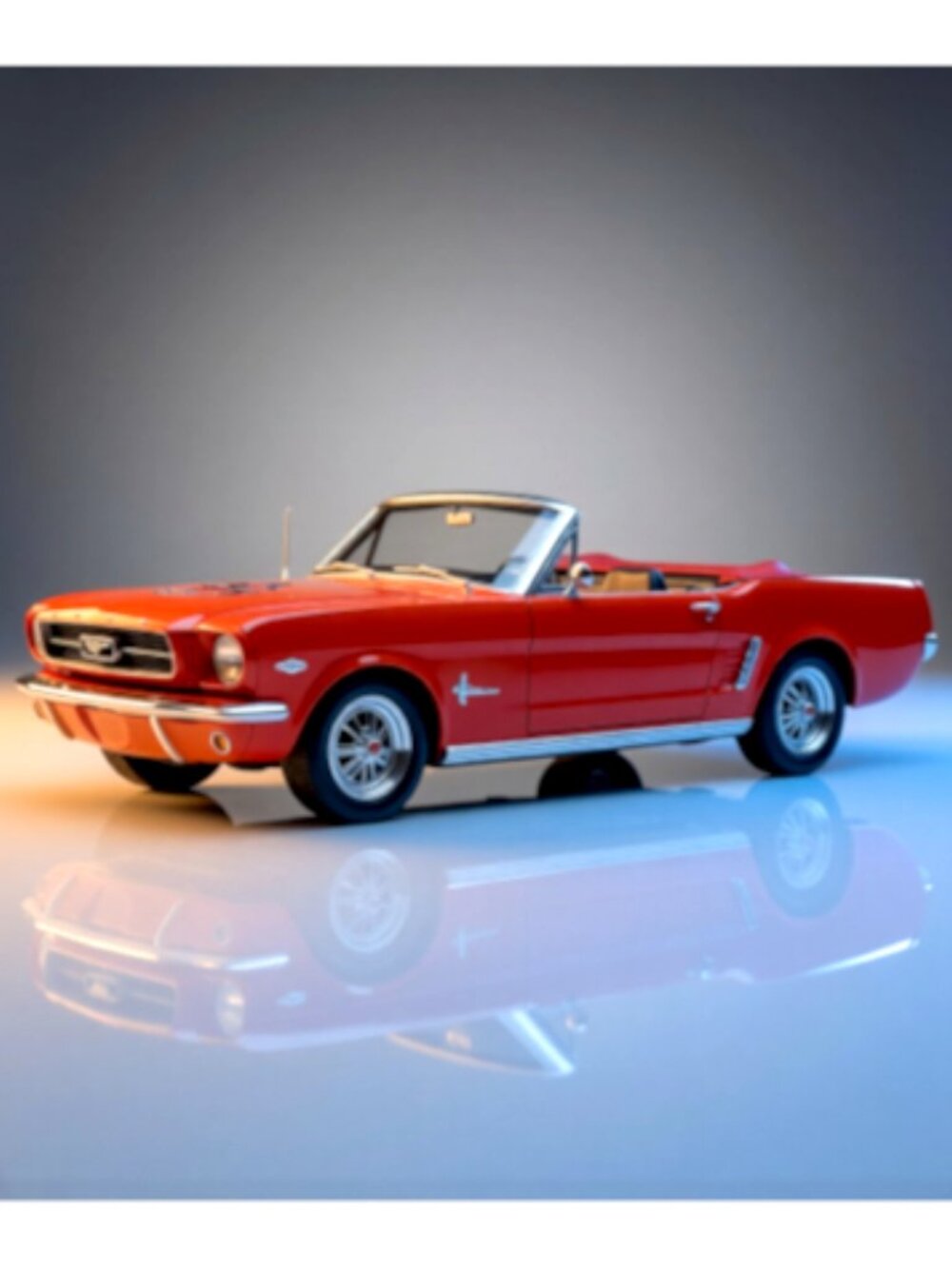 Mira 1964 1/2 Ford Red Mustang 1:18 Scale